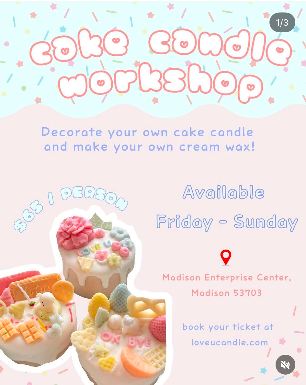 Private Cake Candle Workshop