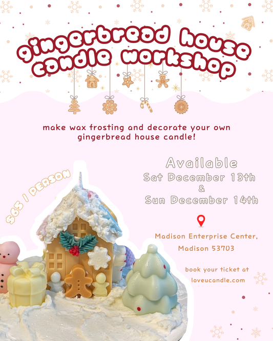 Gingerbread House Candle Workshop <🎄Holiday Special🎄>