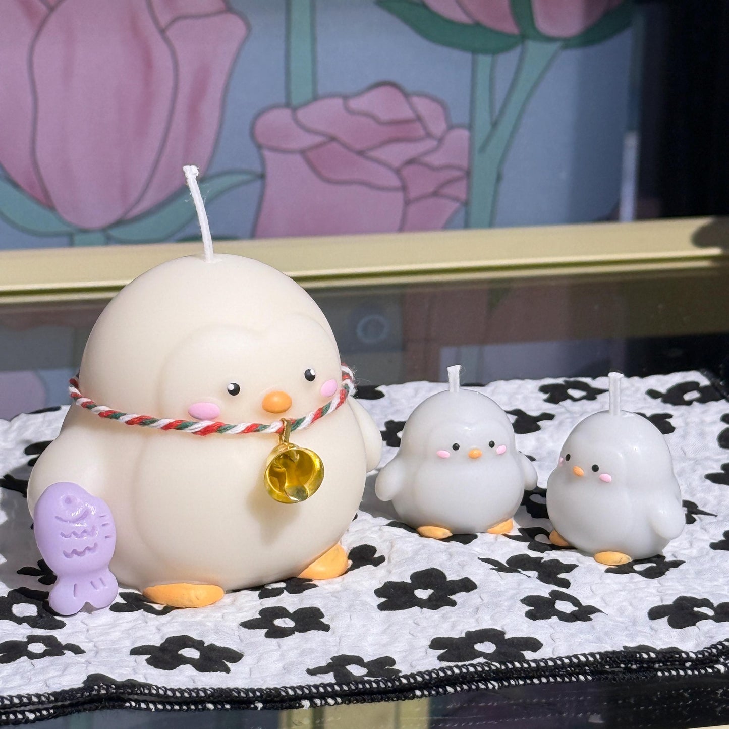 Dad and baby penguin candle sets, penguin candle, penguin gift, penguin ornament,