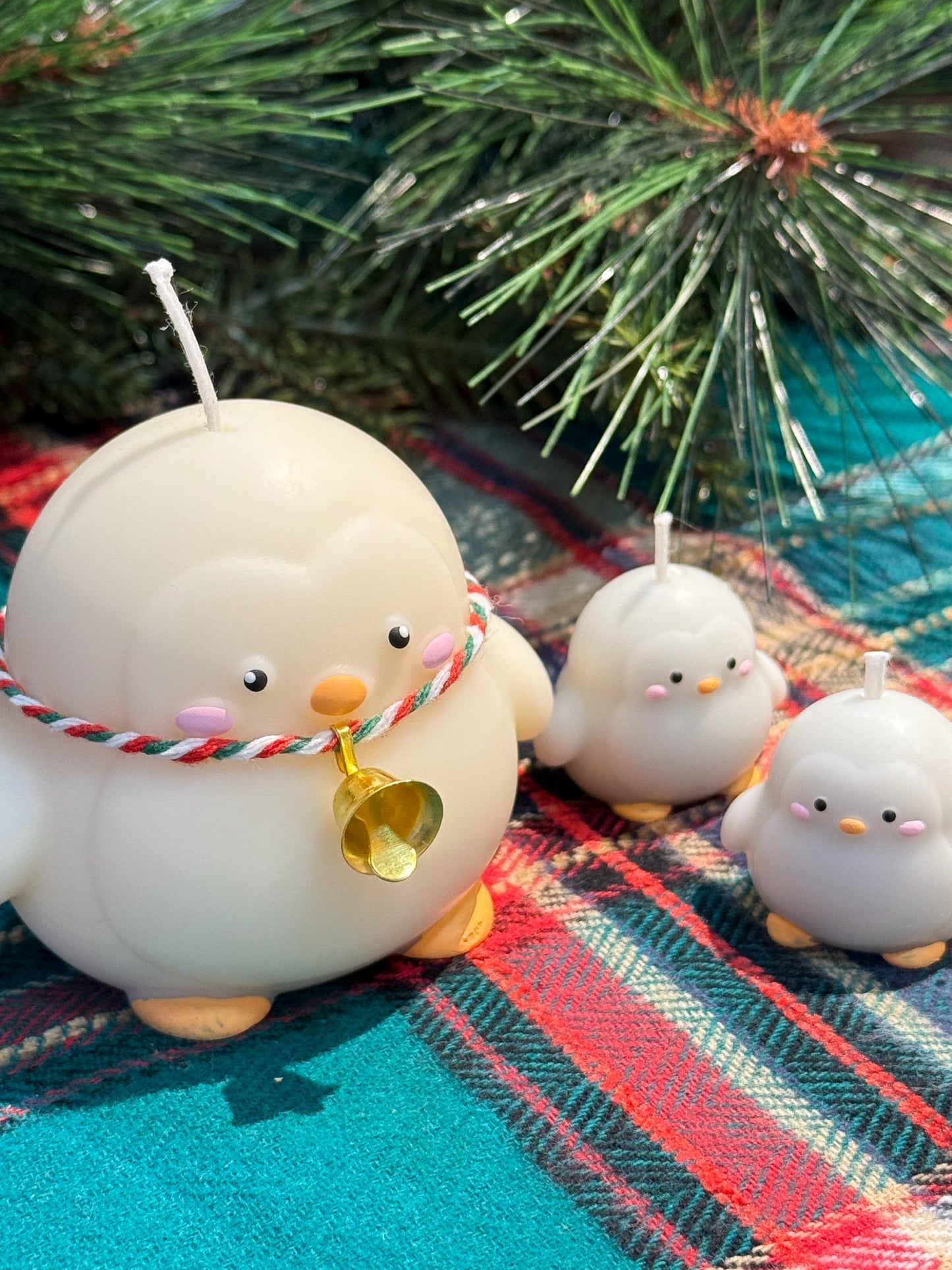 Dad and baby penguin candle sets, penguin candle, penguin gift, penguin ornament,