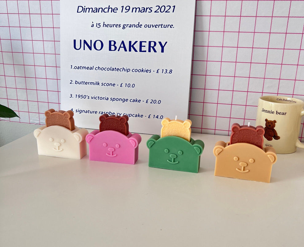 Bear Toaster Candle – loveucandle