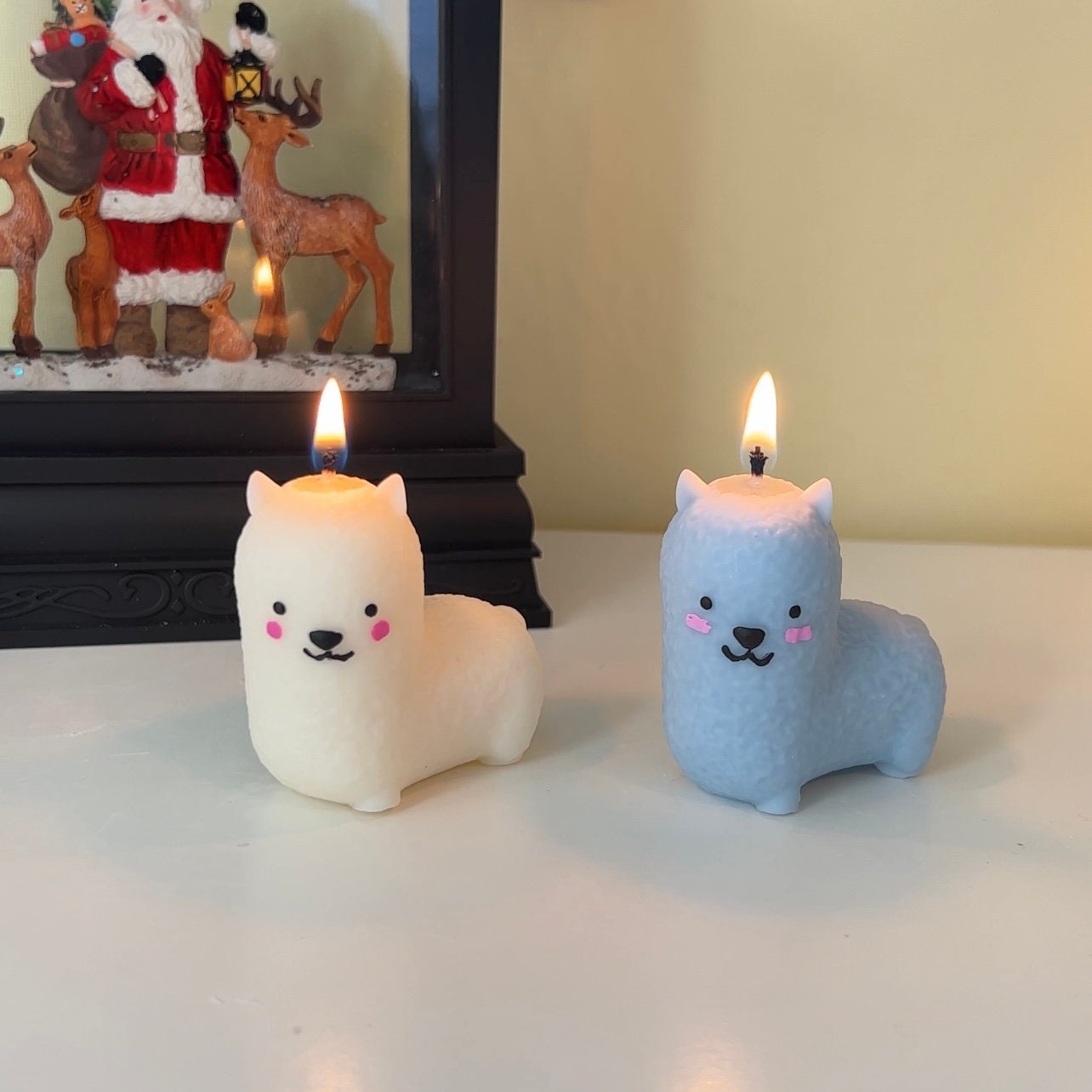 Lama candle, lama decor, lama art, colorful lama, aesthetic home decor, room decor, lama gifts, animal candle, indie kids room decor